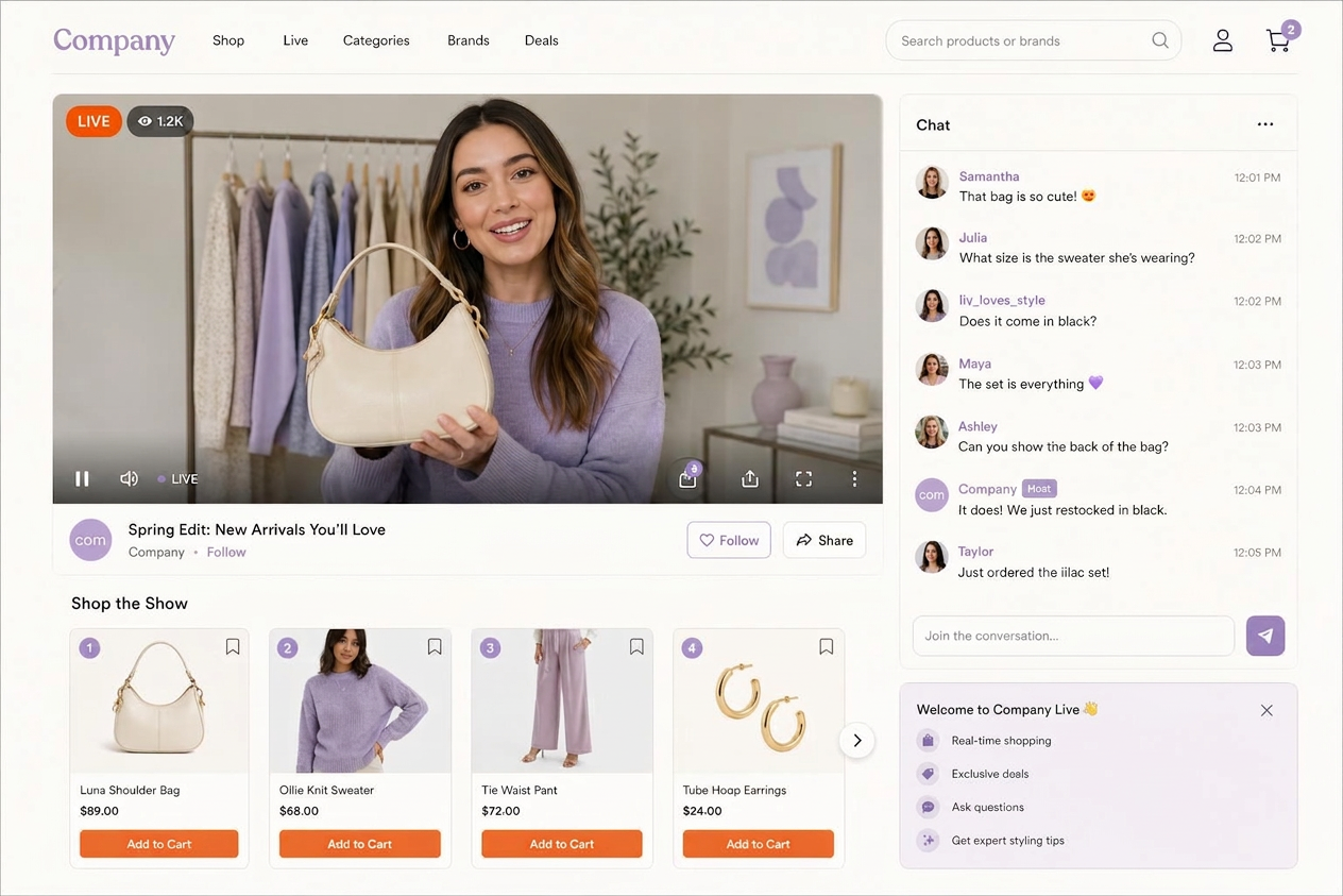 Interactive Live Streaming — Verb